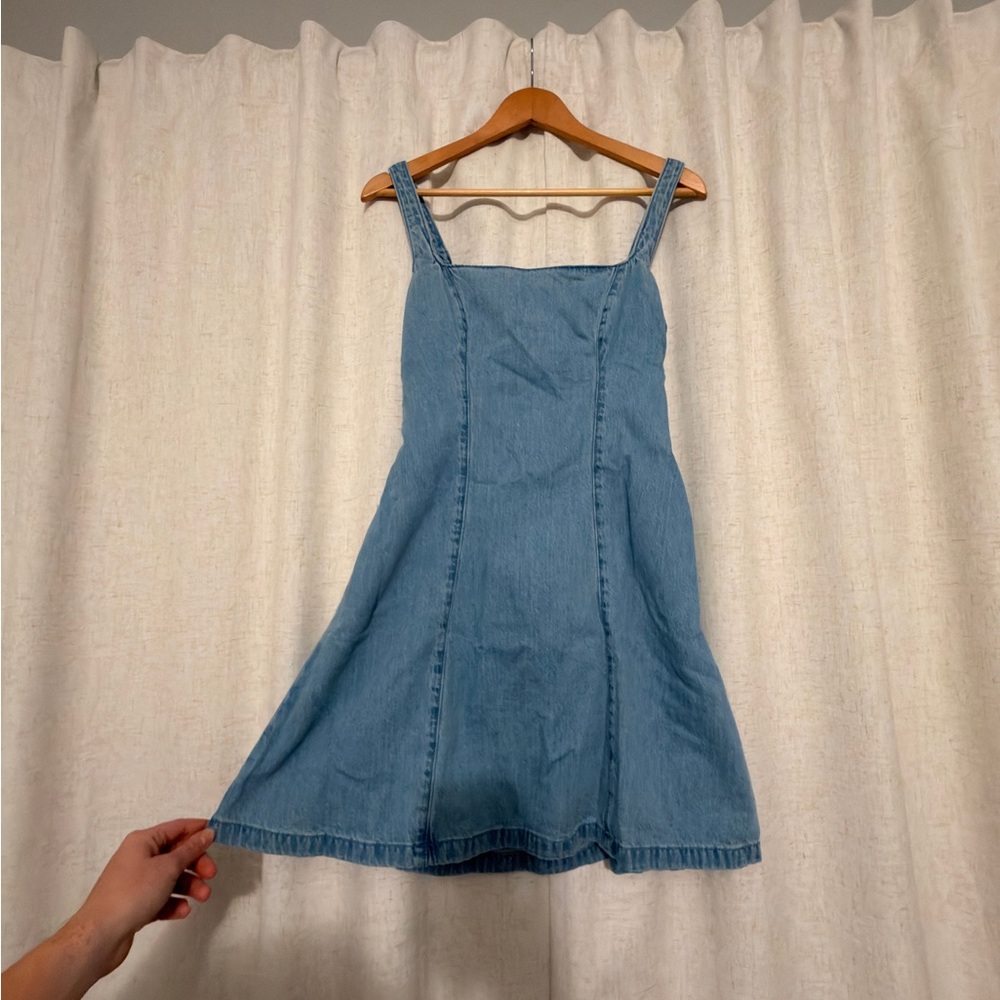 Hollister Light Blue Denim Mini Dress
